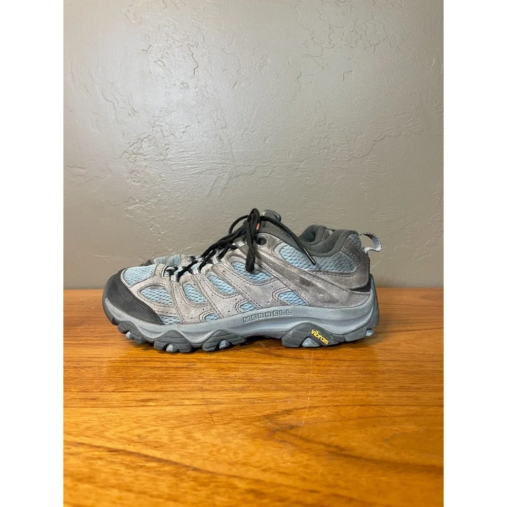 Merrell Moab 2 Hiking Shoes Womens 7.5 Blue Brown All Terrain Outdoor Trail